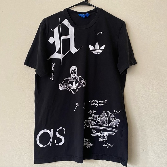 Adidas Men's Originals Off Placement Sketchbook Graphic Tee - Picture 3 of 11